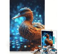 Rompecabezas para Adultos de 1000 Piezas con un Pato Silvestre Brillante Juegos relajantes para ejercitar la Mente y Las Manos cumpleaños y Navidad 50x75cm