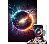 Rompecabezas para Adultos de 1000 Piezas con un Vibrante Planeta Explosivo Juego Familiar Juguetes adictivos para Cultivar la Paciencia Regalos para Mujeres Hombres y Actividades Familiares (38x26cm)