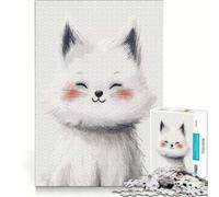 Rompecabezas para Adultos de 1000 Piezas con una Alegre Sonrisa Felina, Juegos Divertidos y antiestrés, con Piezas de Formas aleatorias Que encajan Perfectamente 38x52cm