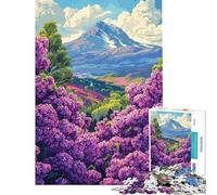Rompecabezas para Adultos de 1000 Piezas con Vista a la montaña y Lilas Rompecabezas para Adolescentes Juego de ingenio Divertido y con Humor Un Gran Regalo para los Amantes de los Videojuegos