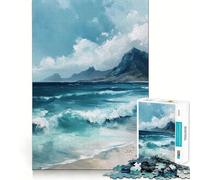 Rompecabezas para Adultos de 1000 Piezas con Vista a la Playa,diseño de Corte Fino,Entrenamiento Mental,diversión Relajante,Juego artístico para cumpleaños (50x75cm)