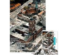 Rompecabezas para Adultos de 1000 Piezas con Vista aérea de la Ciudad de Berlín Ideal para Adolescentes para Pasar el Tiempo en casa Durante Las Vacaciones como Regalo de cumpleaños o Navidad 38x52cm