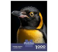 Rompecabezas para Adultos De 1000 Piezas Cool Penguin Portrait Rompecabezas para Adultos Juegos Relajantes Decoración Cumpleaños 52x38cm/1000pcs
