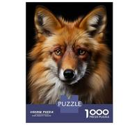 Rompecabezas para Adultos De 1000 Piezas Cool Red Fox Portrait Rompecabezas para Adultos Juegos Familiares Decoración Perfecta Cumpleaños Y Navidad 52x38cm/1000pcs