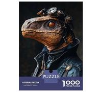 Rompecabezas para Adultos De 1000 Piezas Cool Steampunk Dinosaur Rompecabezas para Adultos Juego De Ingenio Decoración De Pared Regalos para Amigos Y Familiares 70x50cm/1000pcs