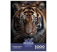 Rompecabezas para Adultos De 1000 Piezas Cool Tiger Portrait Rompecabezas para Adultos Juegos Familiares Decoración Perfecta Cumpleaños Y Navidad 52x38cm/1000pcs