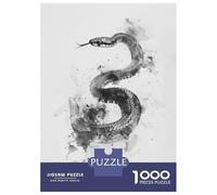 Rompecabezas para Adultos De 1000 Piezas Coral Snake Watercolor Rompecabezas Juego De Ingenio Regalos para Mujeres Regalos De Juegos Desafiantes 70x50cm/1000pcs