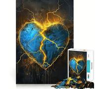 Rompecabezas para Adultos de 1000 Piezas Corazón Roto,Corte Limpio,Arte,lógica,Juguete Divertido,Juego Relajante, Tranquilo (50x75cm)