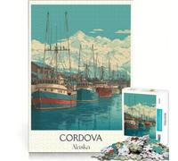 Rompecabezas para Adultos de 1000 Piezas, Cordova, Alaska, decoración de Pared de Juguete, desafiante para completar, Toda la Familia 38x26cm