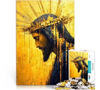 Rompecabezas para Adultos de 1000 Piezas Corona de Oro Juego Familiar para aliviar el estrés: desafío difícil Ideas de Regalos 75x50cm