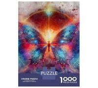 Rompecabezas para Adultos De 1000 Piezas Cosmic Butterfly Watercolor Painting Rompecabezas para Adultos Juguetes Antiestrés Regalos para Mujeres Cumpleaños Y Navidad 70x50cm/1000pcs