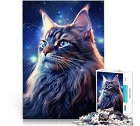 Rompecabezas para adultos de 1000 piezas Cosmic Cat Juego educativo Desafío Juguete es ideal como regalo para toda la familia de 19,7 pulgadas x 29,5 pulgadas para adolescentes de 14 años y mayores