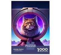 Rompecabezas para Adultos De 1000 Piezas Cosmic Cats Eye View Rompecabezas para Adultos Juego Práctico Análisis Y Lógica Cumpleaños Y Navidad 70x50cm/1000pcs