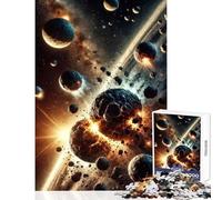 Rompecabezas para Adultos de 1000 Piezas Cosmic Collision Juguetes antiestrés Ideas de Regalo Juego práctico para Mejorar el Amor en Pareja tamaño 50x75cm