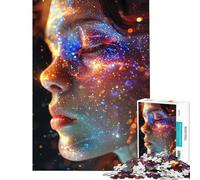 Rompecabezas para Adultos de 1000 Piezas Cosmic Girl Allure Juegos educativos Juguetes Juegos educativos Regalos de Amigo Invisible análisis y lógica (tamaño 38x52cm)