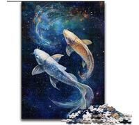 Rompecabezas para Adultos de 1000 Piezas Cosmic Koi, Apto para Mayores de 14 años Toda la Familia 50x75cm