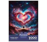 Rompecabezas para Adultos De 1000 Piezas Cosmic Love Heart Poster Rompecabezas para Adultos Juego Familiar para La Diversión Familiar Regalo De Cumpleaños, Regalos, 38x26cm/1000pcs