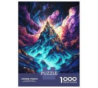 Rompecabezas para Adultos De 1000 Piezas Cosmic Mountain Peak Rompecabezas Juguetes Antiestrés, Divertidos Y Humorísticos Regalos para Reducir El Estrés 38x26cm/1000pcs