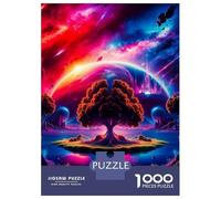 Rompecabezas para Adultos De 1000 Piezas Cosmic Neon Landscape Rompecabezas para Adultos Juegos Divertidos Pero Divertidos Y Humorísticos Cumpleaños 70x50cm/1000pcs