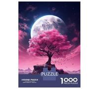 Rompecabezas para Adultos De 1000 Piezas Cosmic Sakura Tree Rompecabezas para Adultos Juegos Divertidos Difícil Difícil Regalos De Cumpleaños Y Únicos 38x26cm/1000pcs