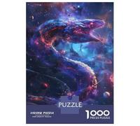 Rompecabezas para Adultos De 1000 Piezas Cosmic Serpent in Nebula Rompecabezas para Adultos Juguete Decoración De Pared Mejora La Memoria Cumpleaños 38x26cm/1000pcs
