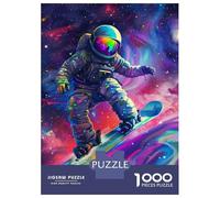 Rompecabezas para Adultos De 1000 Piezas Cosmic Snowboarding Adventure Rompecabezas para Adultos Juego Familiar Decoración Perfecta Cumpleaños Y Navidad 38x26cm/1000pcs