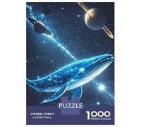 Rompecabezas para Adultos De 1000 Piezas Cosmic Whale Starry Space Rompecabezas para Adultos Juegos Divertidos para La Diversión Familiar Juego Desafiante Regalos 38x26cm/1000pcs