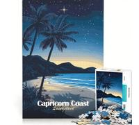 Rompecabezas para Adultos de 1000 Piezas, Costa Capricornio Nocturna, Juguete Decorativo para Pared, interacción Entre Padres e Hijos, cumpleaños, 50x75cm