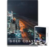 Rompecabezas para Adultos de 1000 Piezas, Costa Dorada, Australia, Juegos Familiares, Aprendizaje, Juguete Educativo, tamaño 50x75cm