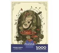 Rompecabezas para Adultos De 1000 Piezas Cottagecore Frog Musician Rompecabezas para Adolescentes Juego Práctico Desafío Difícil Juego Desafiante Regalos 38x26cm/1000pcs