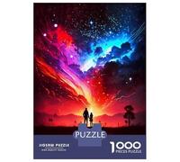 Rompecabezas para Adultos De 1000 Piezas Couple of Galaxy Landscape Rompecabezas para Adultos Juguetes Antiestrés Decoración Perfecta Cumpleaños Y Navidad 52x38cm/1000pcs