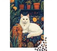 Rompecabezas para Adultos De 1000 Piezas Cozy Cat Decor Rompecabezas para Adultos Juegos Divertidos Pero Divertidos Y Humorísticos Cumpleaños 70x50cm/1000pcs