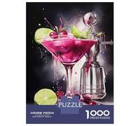 Rompecabezas para Adultos De 1000 Piezas Cranberry Martini Cocktail Art Print Rompecabezas para Adultos Juegos Familiares Arte De Pared Oferta como Regalos para Toda La Familia 70x50cm/1000pcs