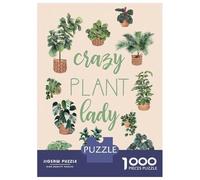 Rompecabezas para Adultos De 1000 Piezas Crazy Plant Lady Rompecabezas para Adultos Juego De Ingenio Regalos para Mujeres 70x50cm/1000pcs