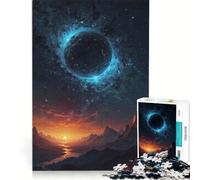 Rompecabezas para Adultos de 1000 Piezas, Crepúsculo Celestial, Juego de ingenio, Diversión en casa, Lista de Deseos con Papá Noel 38x26cm
