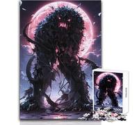 Rompecabezas para Adultos de 1000 Piezas: Criatura Oscura bajo la Luna de Sangre Horas de Ocio tranquilas Juguete de Corte preciso Tamaño 38x26cm