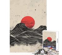 Rompecabezas para Adultos de 1000 Piezas Crimson Tide Rise Juguetes antiestrés Gran Regalo Juegos relajantes adecuados para decoración de Escritorio tamaño 50x75cm