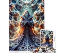 Rompecabezas para Adultos de 1000 Piezas Crónicas del Fractal Juegos relajantes Regalos para Mujeres Juguetes DIY cumpleaños y Navidad (26x38cm)