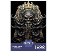 Rompecabezas para Adultos De 1000 Piezas Cthulhu Horror Art Deco Rompecabezas para Adultos Juegos Relajantes Decoración Cumpleaños 38x26cm/1000pcs