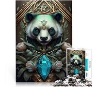 Rompecabezas para Adultos de 1000 Piezas Cuento de Hadas del Panda Hecho de Papel，Apto para Mayores de 14 años. Vacaciones en casa: Matando el Tiempo Gran Regalo。tamaño：26x38cm/10.24x14.96pulgada