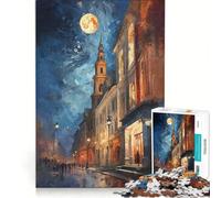 Rompecabezas para Adultos de 1000 Piezas Cuentos del Turno de Noche Juegos relajantes Actividades Familiares Colección de Artistas Bellas Artes 38x52cm