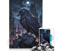 Rompecabezas para Adultos de 1000 Piezas: Cuervo Arcano, Vigilante de la Ciudad Gótica Juego Educativo, Ideal para divertirse en casa, cumpleaños y Navidad 50x75cm