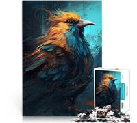 Rompecabezas para Adultos de 1000 Piezas Cuervo Criaturas místicas Reducción del estrés Interesante Regalos de cumpleaños 38x26cm