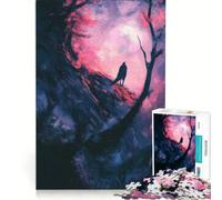 Rompecabezas para Adultos de 1000 Piezas Cuervo en un Bosque Oscuro Pintura Juguetes para armar Ideal para la interacción Entre Padres e Hijos cumpleaños y Navidad 38x52cm