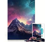 Rompecabezas para Adultos de 1000 Piezas,Cumbres Celestiales,Arte de Corte Limpio,Juguete Divertido,Juego Relajante,Regalo Navideño Tranquilo (38x52cm)