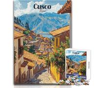 Rompecabezas para Adultos de 1000 Piezas, Cusco, Perú, Paisaje Urbano, Rompecabezas, Juegos Familiares, Aprendizaje, Juguete Educativo, tamaño 38x52cm