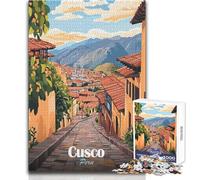 Rompecabezas para Adultos de 1000 Piezas, Cusco, Perú, Paisaje Urbano, Rompecabezas, Juegos Familiares, Aprendizaje, Juguete Educativo, tamaño 38x52cm