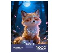 Rompecabezas para Adultos De 1000 Piezas Cute Fox in Enchanted Forest Rompecabezas para Adultos Juguetes Antiestrés Análisis Y Lógica Oferta como Regalos para Toda La Familia 52x38cm/1000pcs