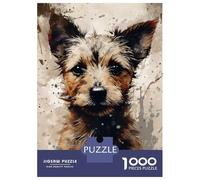 Rompecabezas para Adultos De 1000 Piezas Cute Little Dog Rompecabezas para Adultos Juguete Decoración De Pared Decoración del Hogar Regalos para Amigos Y Familiares 52x38cm/1000pcs