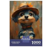 Rompecabezas para Adultos De 1000 Piezas Cute Malteser Dog in Hat Rompecabezas para Adultos Juego De Ingenio Análisis Y Lógica Cumpleaños Y Navidad 38x26cm/1000pcs